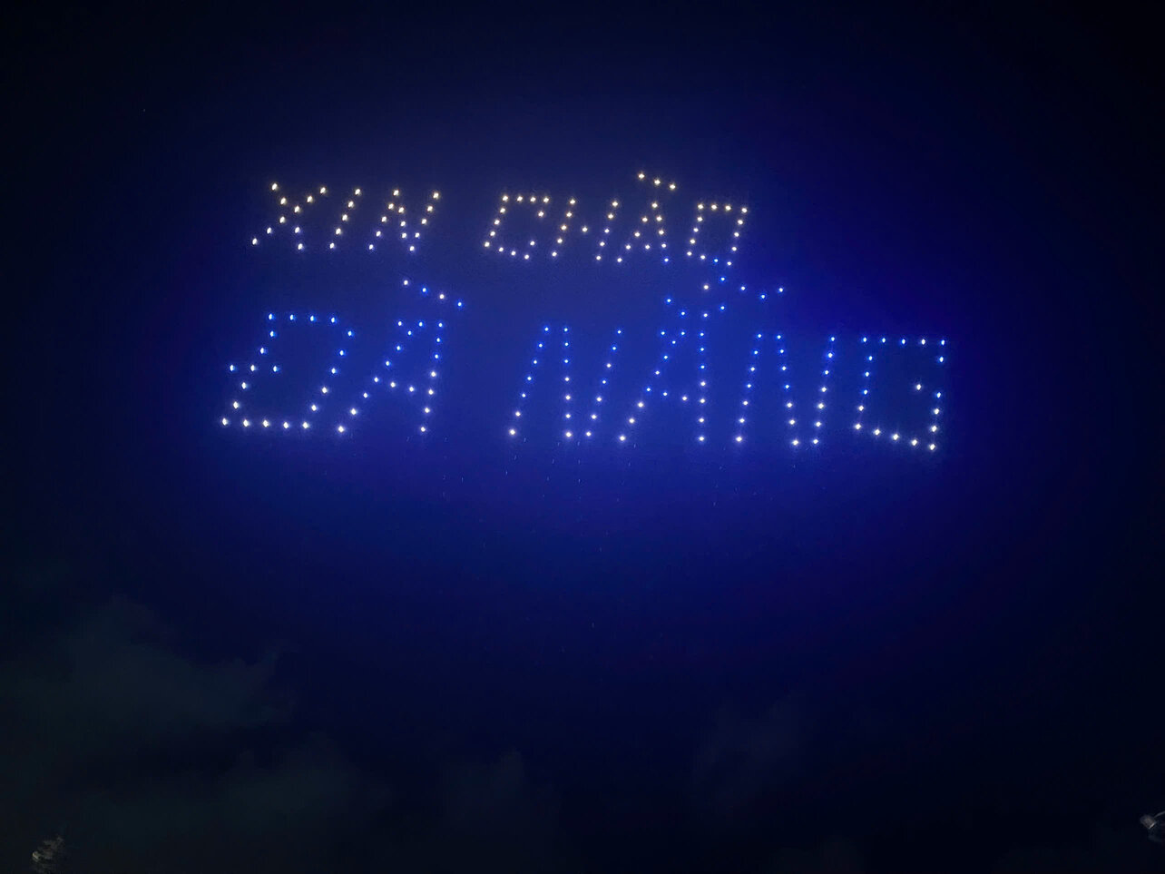This is the first time Da Nang has held a Drone show.