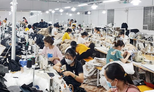 Lương cơ bản, trợ cấp của công nhân được tăng thêm khi lương tối thiểu vùng tăng. Ảnh: Mạnh Cường.