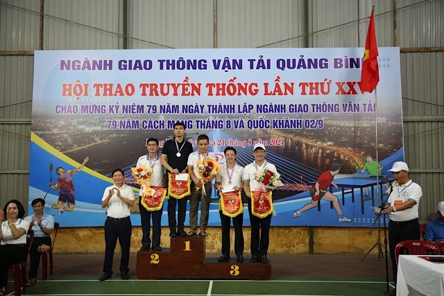 Văn phòng Sở nhất toàn đoàn hội thao ngành Giao thông Quảng Bình