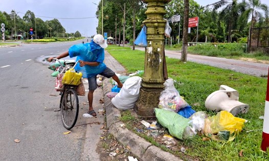 Rác ở Cần Thơ là nỗi ám ảnh của người dân và du khách Ảnh: Tạ Quang