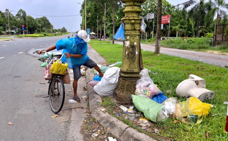 Rác ở Cần Thơ là nỗi ám ảnh của người dân và du khách Ảnh: Tạ Quang