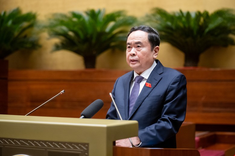 Chủ tịch Quốc hội Trần Thanh Mẫn phát biểu khai mạc Kỳ họp. Ảnh: Quốc hội