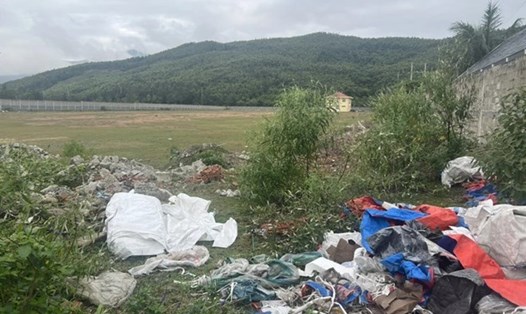 Dự án treo Nhà máy sản xuất viên nén năng lượng Quảng Bình gây bức xúc dư luận. Ảnh: Lê Phi Long