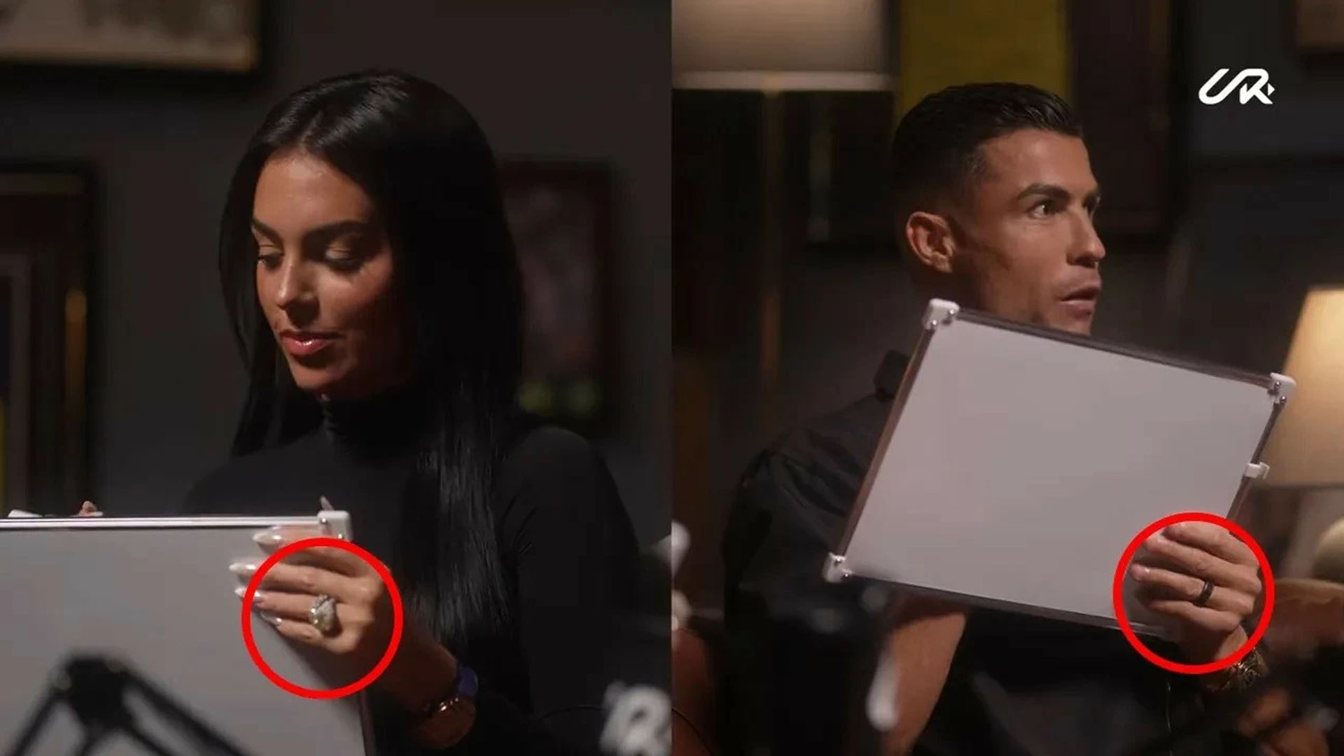 Georgina and Ronaldo revealed evidence that they were married in a video posted on the UR Cristiano channel. (Screenshot)