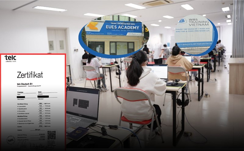 Nảy sinh hàng loạt bất cập ở các kỳ thi chứng chỉ tiếng Đức TELC không phép. Ảnh: Nhóm PV