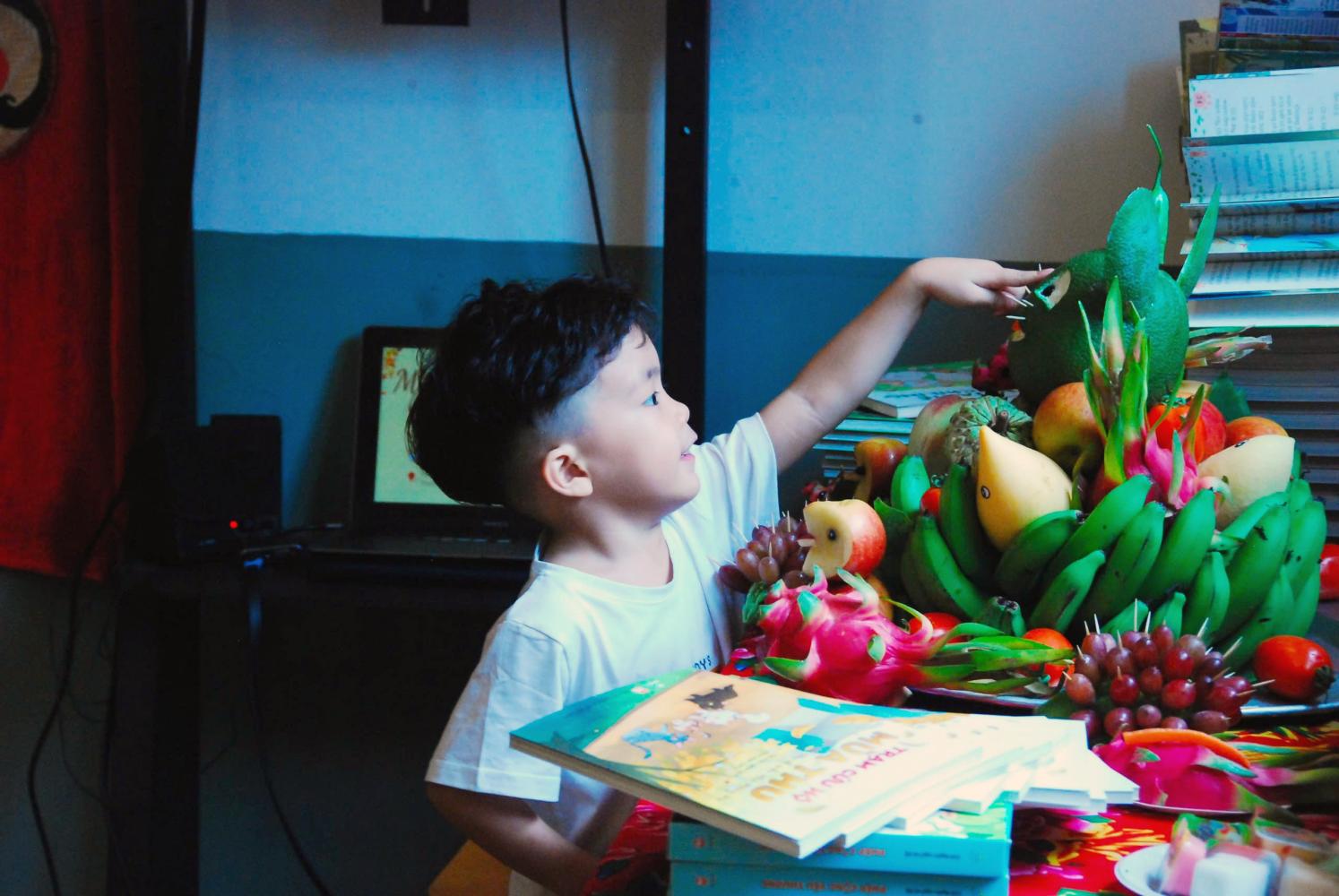 The children were excited to participate in experiential activities at the book launch. Photo: Huyen Chi