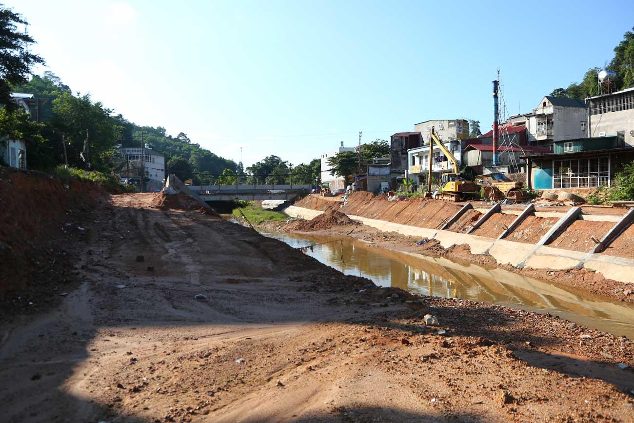 Công trình thực hiện dự án. Ảnh: Vũ Bảo