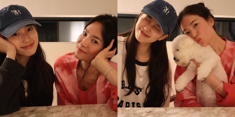 Song Hye Kyo once caused a fever when she went to Suzy's house to visit. Photo: Instagram