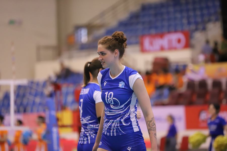 Anastassiya Kudryashova is a player competing at VTV Cup 2024 in the shirt of Kuanysh VC club (Kazakhstan).