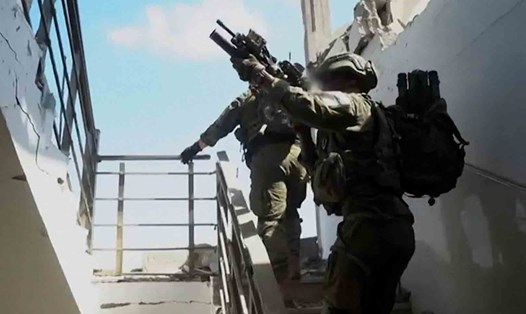 Các binh sĩ Israel ở Gaza. Ảnh: AFP