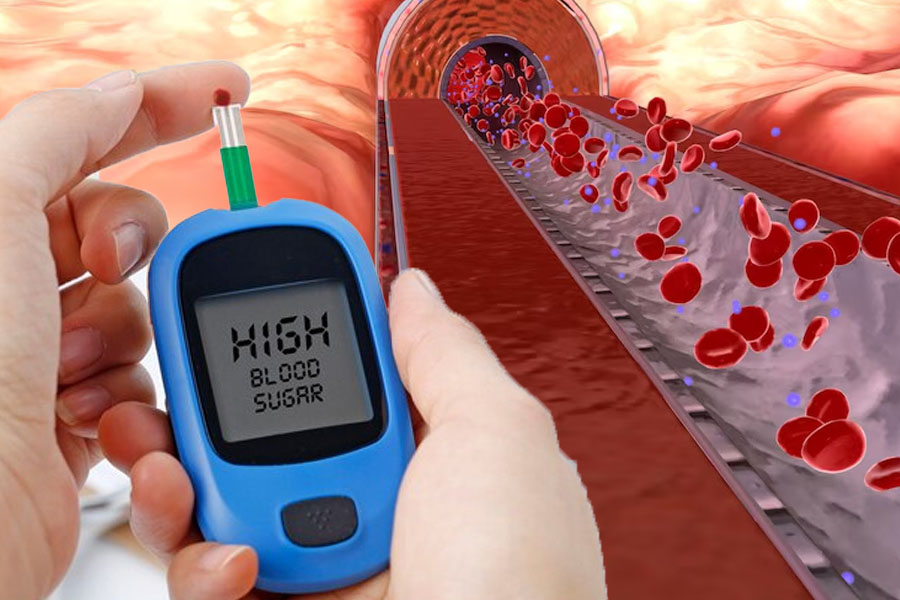 Nồng độ triglyceride tăng cao có nguy cơ mắc bệnh tiểu đường. Đồ hoạ: Thiện Nhân