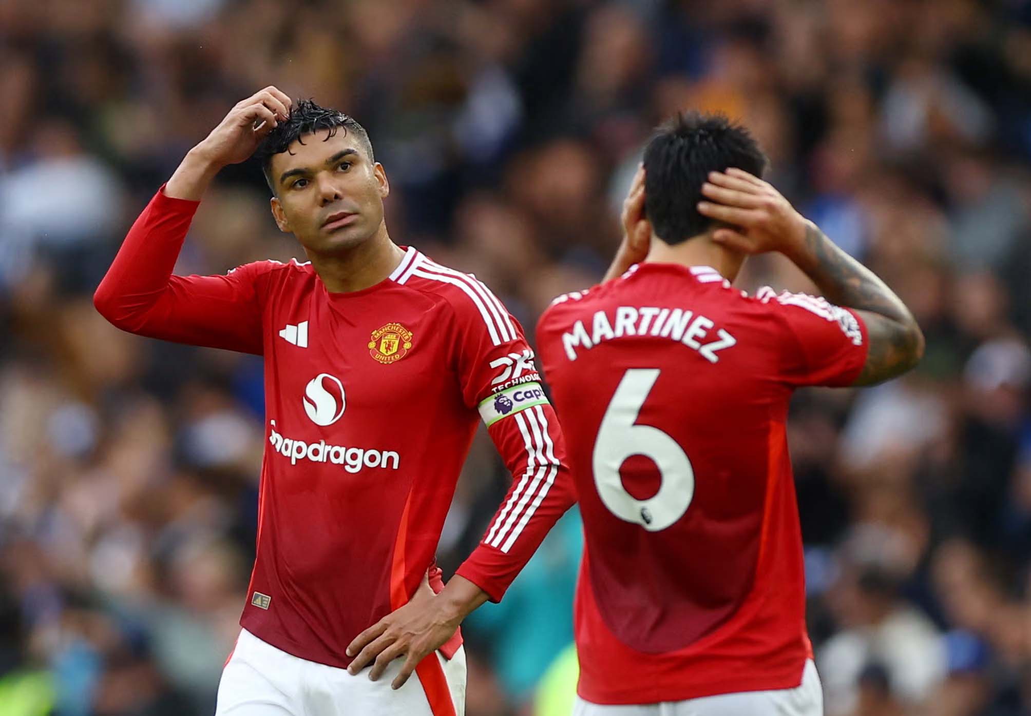 Casemiro's disappointing performance continued to cause Man United to lose. Photo: Opta Analyst