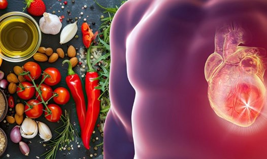 Một số chất dinh dưỡng bổ sung vào chế độ ăn uống tốt cho tim. Đồ họa: Hạ Mây