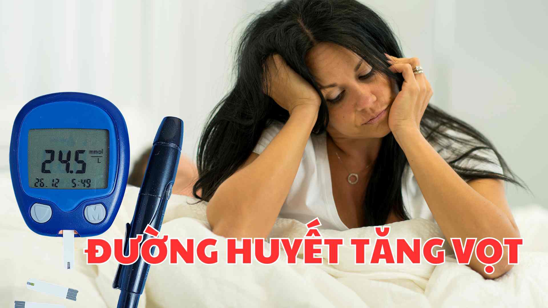 Dấu hiệu xuất hiện khi ngủ cảnh báo đường huyết tăng vọt. Ảnh đồ họa: Tuệ Nhi