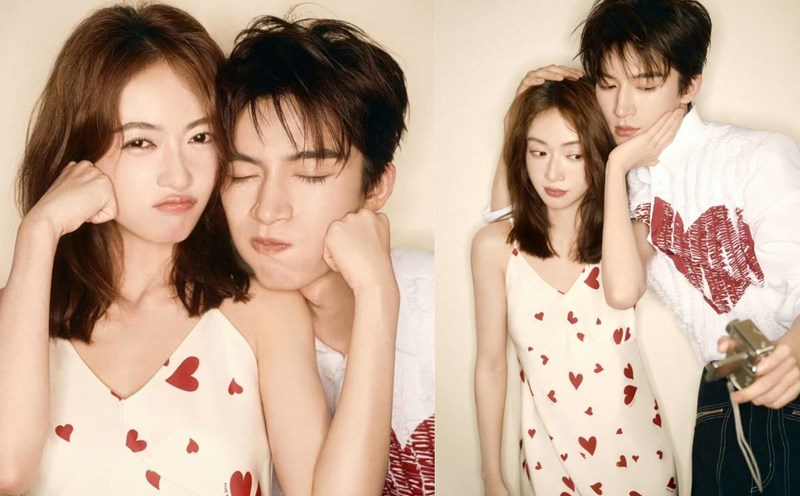 Ngô Cẩn Ngôn và Vương Tinh Việt tái hợp. Ảnh: Weibo
