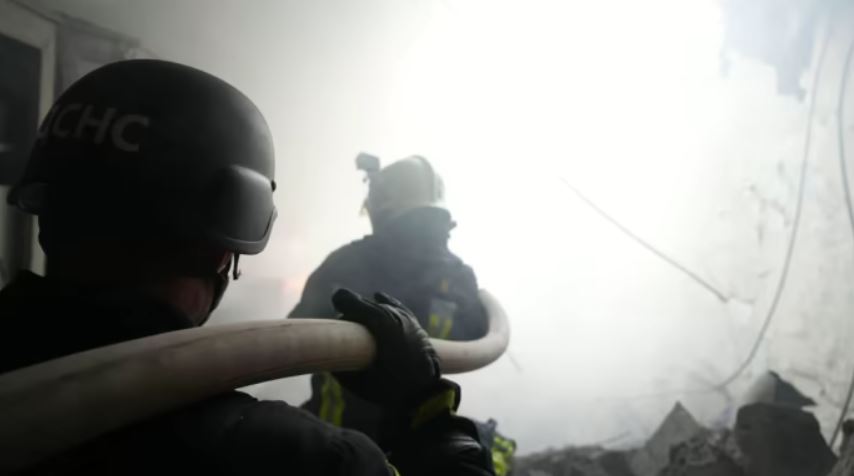 Nga tấn công phá hủy các cơ sở năng lượng Ukraina. Ảnh: Cơ quan tình trạng khẩn cấp Ukraina