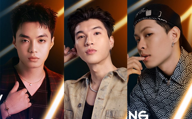 3 rapper đang được chú ý ở Anh trai say hi là Negav, HIEUTHUHAi và Hurrykng. Ảnh: Nhà sản xuất