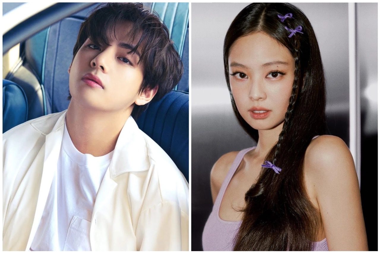 V BTS và Jennie Blackpink từng vướng tin hẹn hò. Ảnh: AllkPop