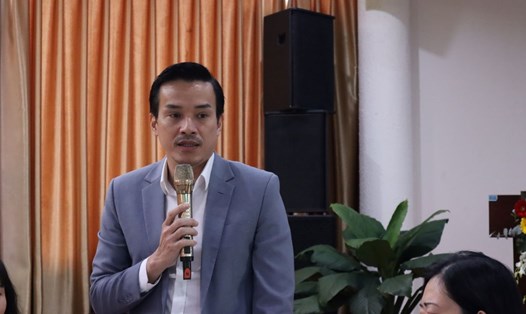 Ông Nguyễn Nam Nhân - Phó Giám đốc Sở Văn hóa - Thể thao TPHCM chia sẻ những kiến nghị lên Ban giám đốc Sở để lãnh đạo đưa ra quyết định về vụ lùm xùm ở giải karate. Ảnh: FBNV