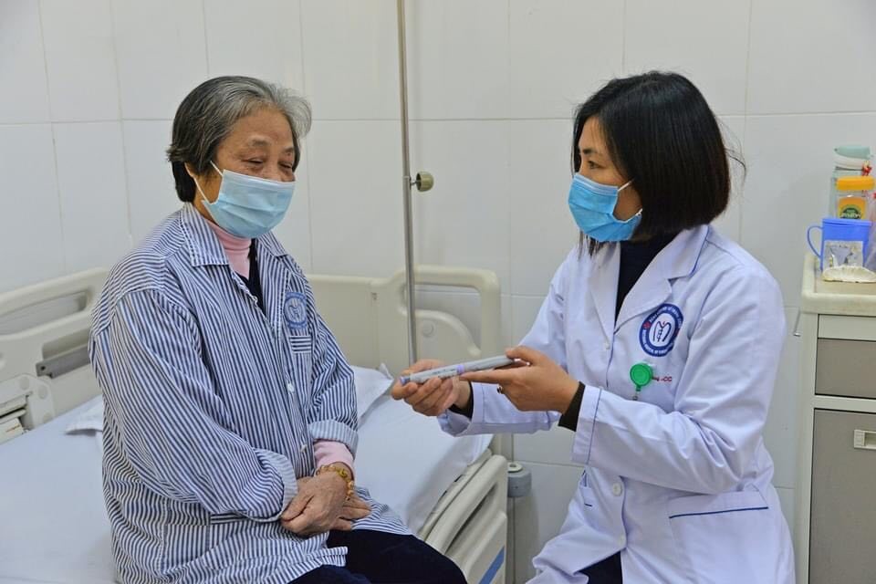 Image of a patient being treated for diabetes. Photo: TPBVSK Diabetes