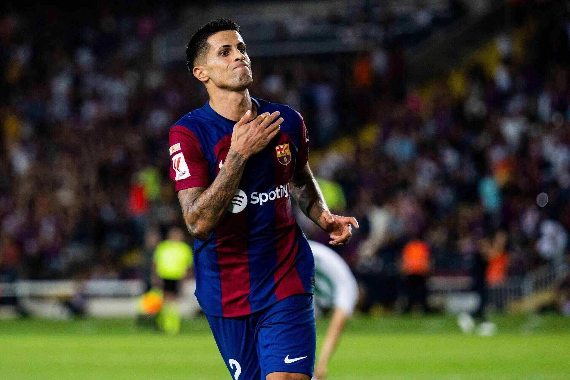 Joao Cancelo is close to joining Al Hilal. Photo: FCB