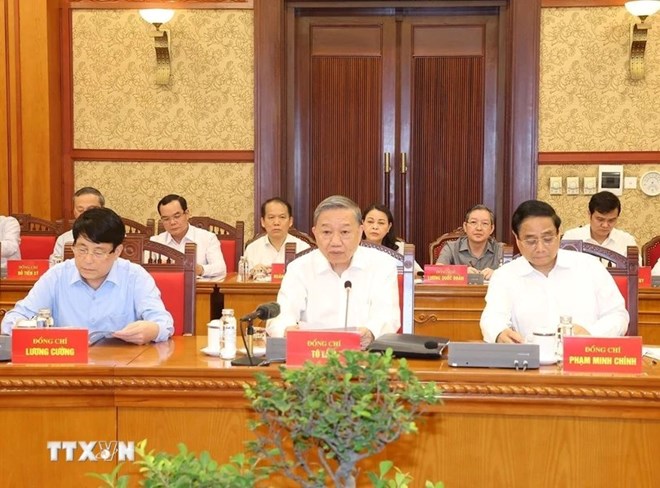 Tổng Bí thư, Chủ tịch nước họp Tiểu ban Văn kiện Đại hội XIV