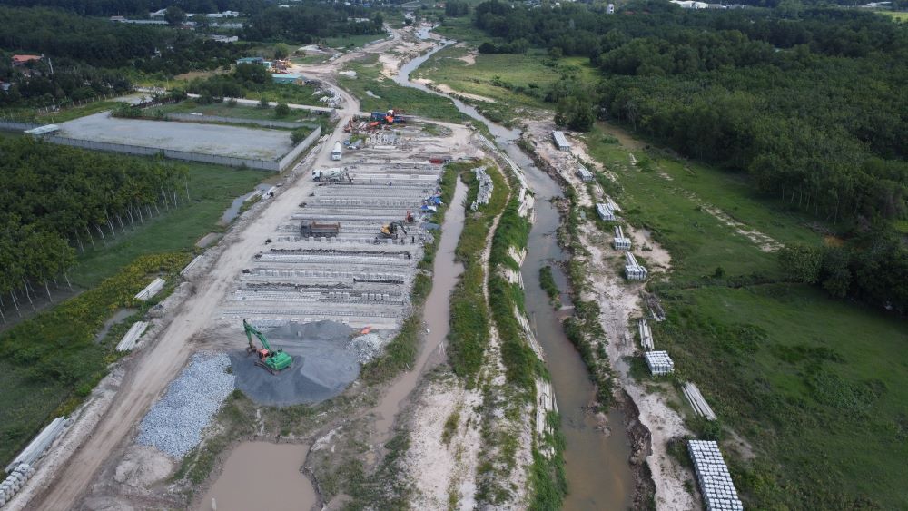 Điểu chỉnh tăng vốn đầu tư dự án nạo vét, gia cố Suối Cái. Ảnh: Đình Trọng