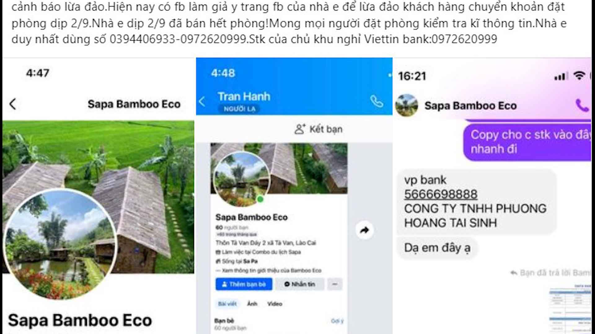 Lừa đảo đặt phòng 2.9: Chủ Homestay mất tiền cọc vì link mã độc