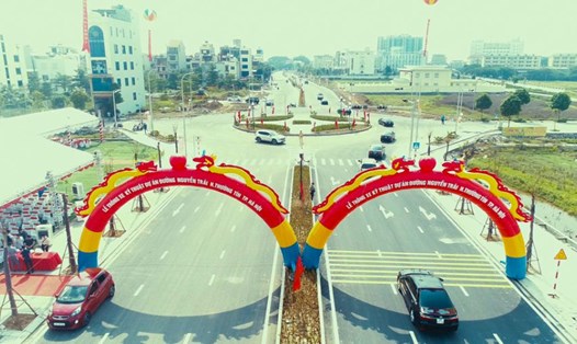 Khu vực trung tâm thị trấn Thường Tín. Ảnh: UBND huyện Thường Tín