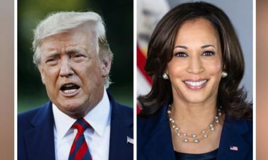 Bà Kamala Harris đang dẫn trước ông Donald Trump trong thăm dò bầu cử Mỹ. Ảnh: Xinhua