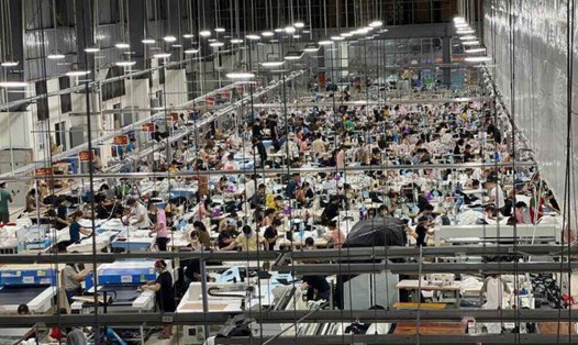 Dịp lễ 2.9.2024, nhiều công nhân vui mừng khi được thưởng đến 500.000 đồng.  Ảnh: Minh Hương