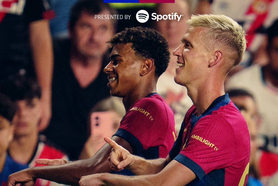 Barcelona thắng 3 trận liên tiếp tại La Liga 2024-2025 cùng tỉ số 2-1. Ảnh: FC Barcelona