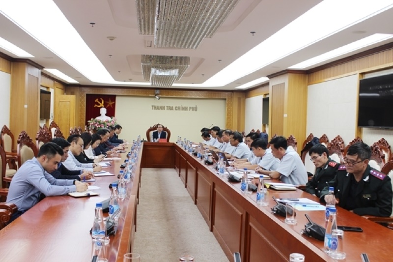 Thanh tra Chính phủ công bố quyết định thanh tra việc chấp hành quy định pháp luật trong cổ phần hóa và thoái vốn Nhà nước tại Công ty Đầu tư Phát triển xây dựng. Ảnh: Thanhtra.gov.vn
