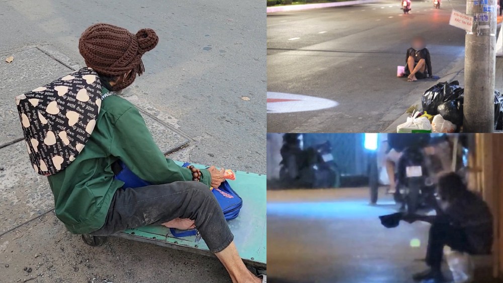 Tái diễn nạn ăn xin, lang thang, bán vé số kiểu xin thêm ở Cần Thơ. Ảnh: Phong Linh. 