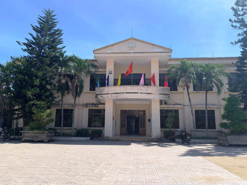 Trung tâm hành chính xã Đức Hiệp, huyện Mộ Đức, tỉnh Quảng Ngãi. Ảnh: Viên Nguyễn