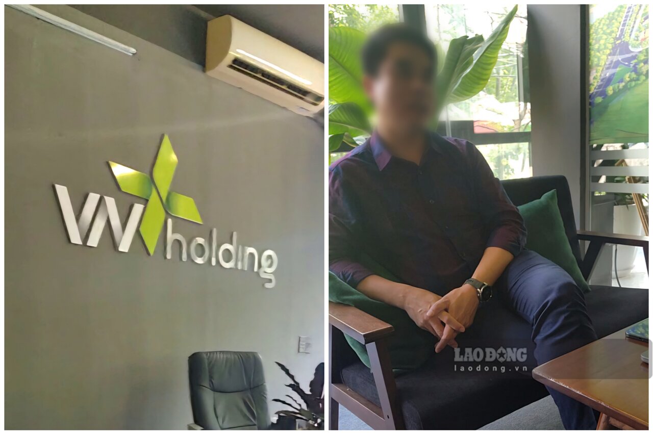 Công ty VNX Holding và ông C. Ảnh: Tô Công.