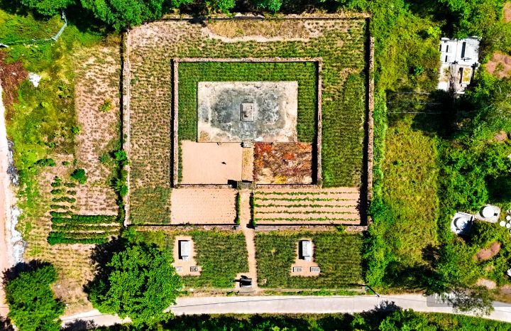 Panoramic view of Lady Chieu Nghi's mausoleum after nearly 275 years of existence.