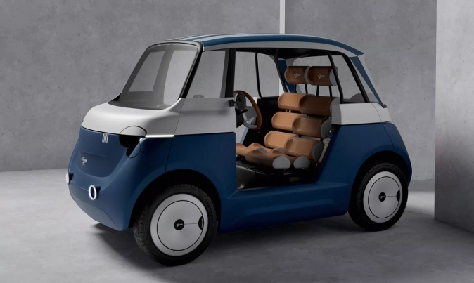 Xe điện mini Fiat Topolino do hãng độ Carrozzeria Garavini chế tạo. Ảnh: Carrozzeria Garavini