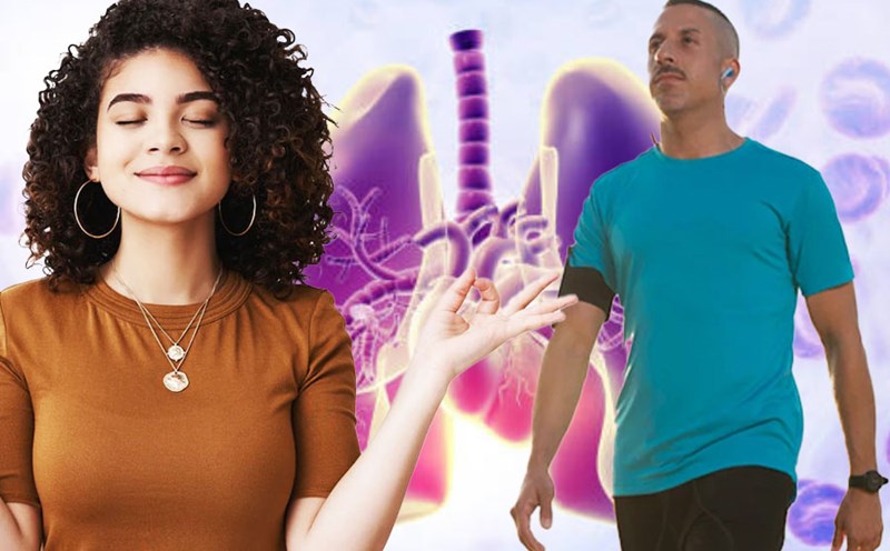 Những bài tập tim mạch giúp phổi hoạt động tốt hơn. Đồ hoạ: Thiện Nhân