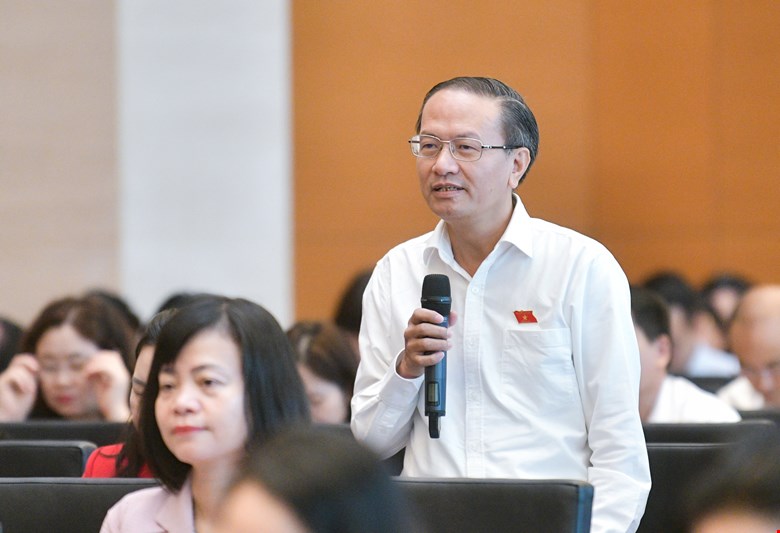 National Assembly Delegate Dinh Ngoc Minh expressed his opinion. Photo: National Assembly