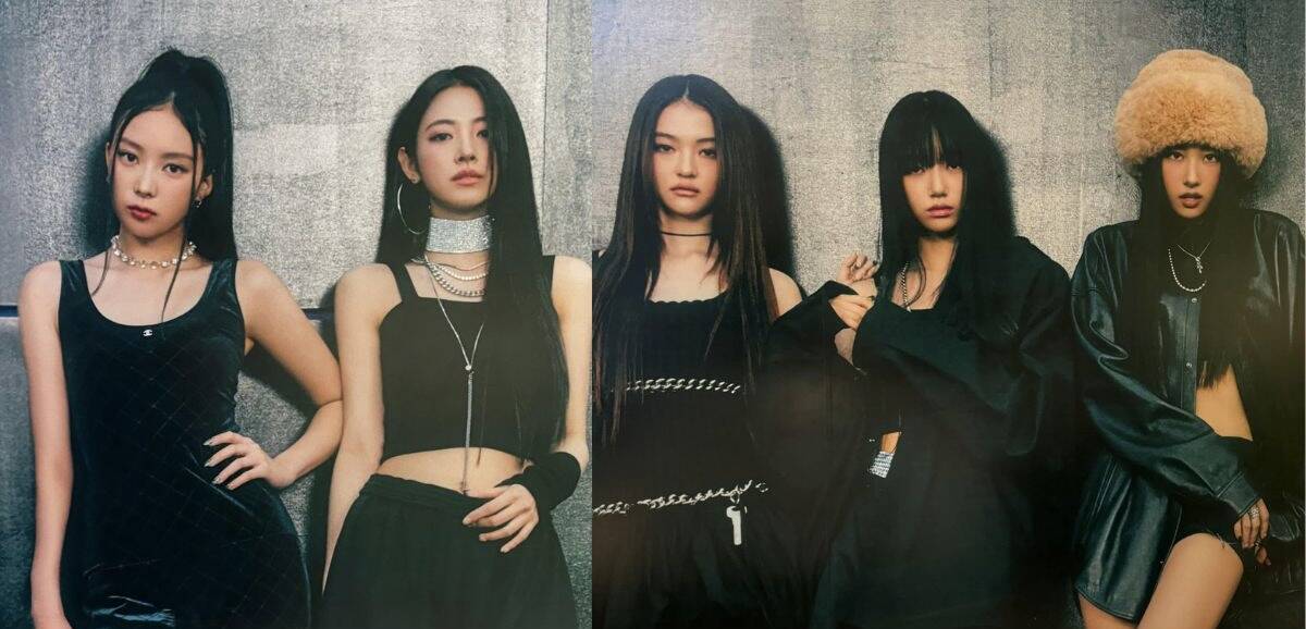 Full lineup of 5 members of MEOVV. Photo: Naver