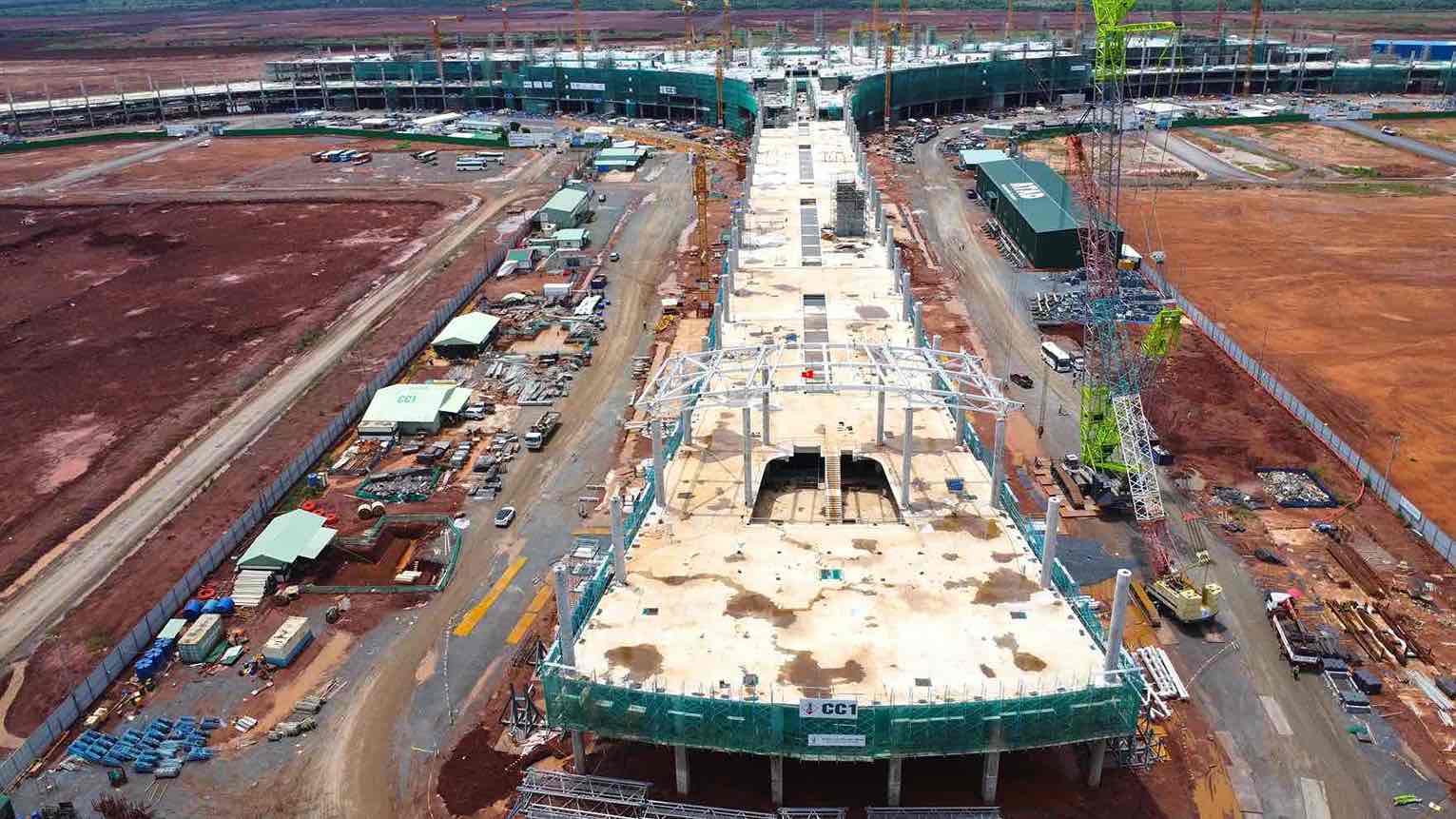 Package 5.10 of Long Thanh airport passenger terminal. Photo: HAC