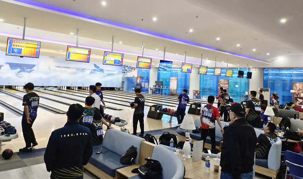 Toàn cảnh thi đấu tại Giải vô địch bowling các câu lạc bộ quốc gia năm 2024. Ảnh: Sở VHTTDL Bình Dương