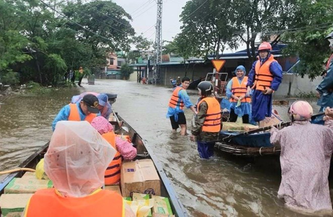 Central region receives heavy rain during National Day holiday 2.9. Photo: Phi Long