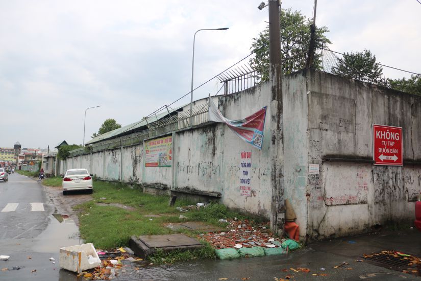 The land plot is adjacent to 4 frontages, of which the main frontage is adjacent to National Highway 1A passing through Bien Hoa City. Photo: Huan Cao