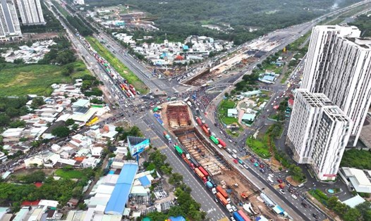 Dự án nút giao An Phú (TP Thủ Đức). Ảnh: Anh Tú