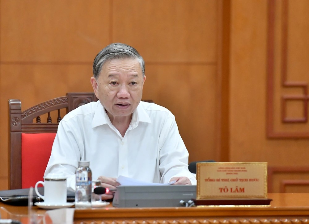 Tổng Bí thư, Chủ tịch nước Tô Lâm phát biểu kết luận cuộc họp. Ảnh: Đăng Khoa