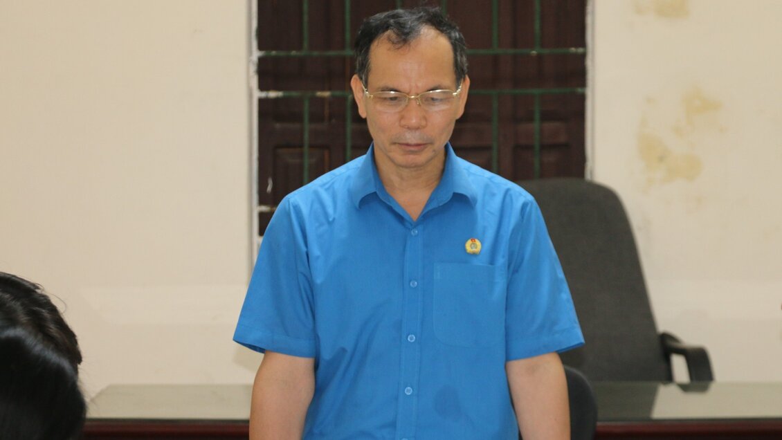 Mr. Nguyen Manh Cuong - Chairman of Luong Son District Labor Federation