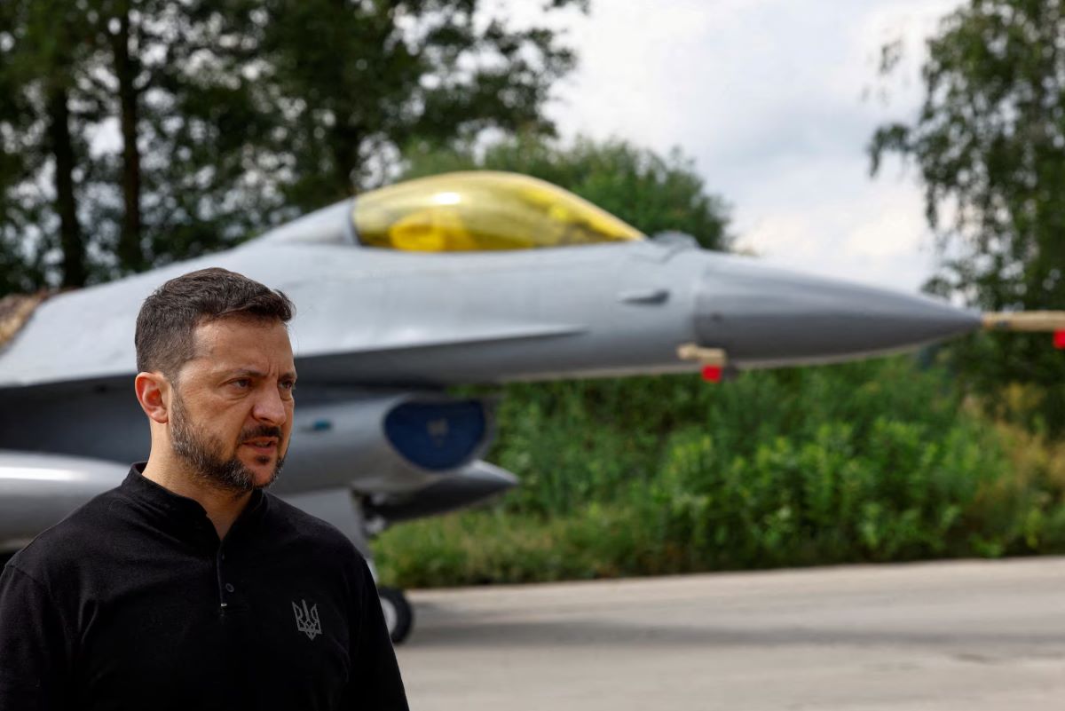 On August 4, 2024, Ukrainian President Volodymyr Zelensky said that Ukraine does not have enough F-16s. Screenshot