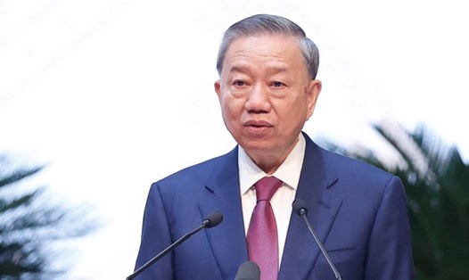 Tổng Bí thư, Chủ tịch nước Tô Lâm phát biểu nhậm chức. Ảnh: TTXVN